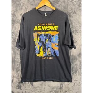 Rap x Tee Tech N9ne ASIN9NE Tour 2022 Black T-Shirt Official Merch Men’s 2XL